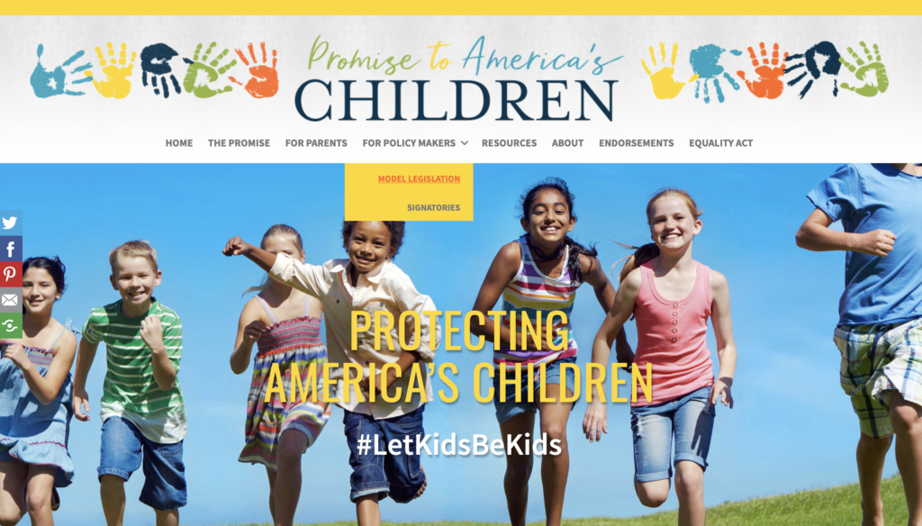 Promise to America's Children Website