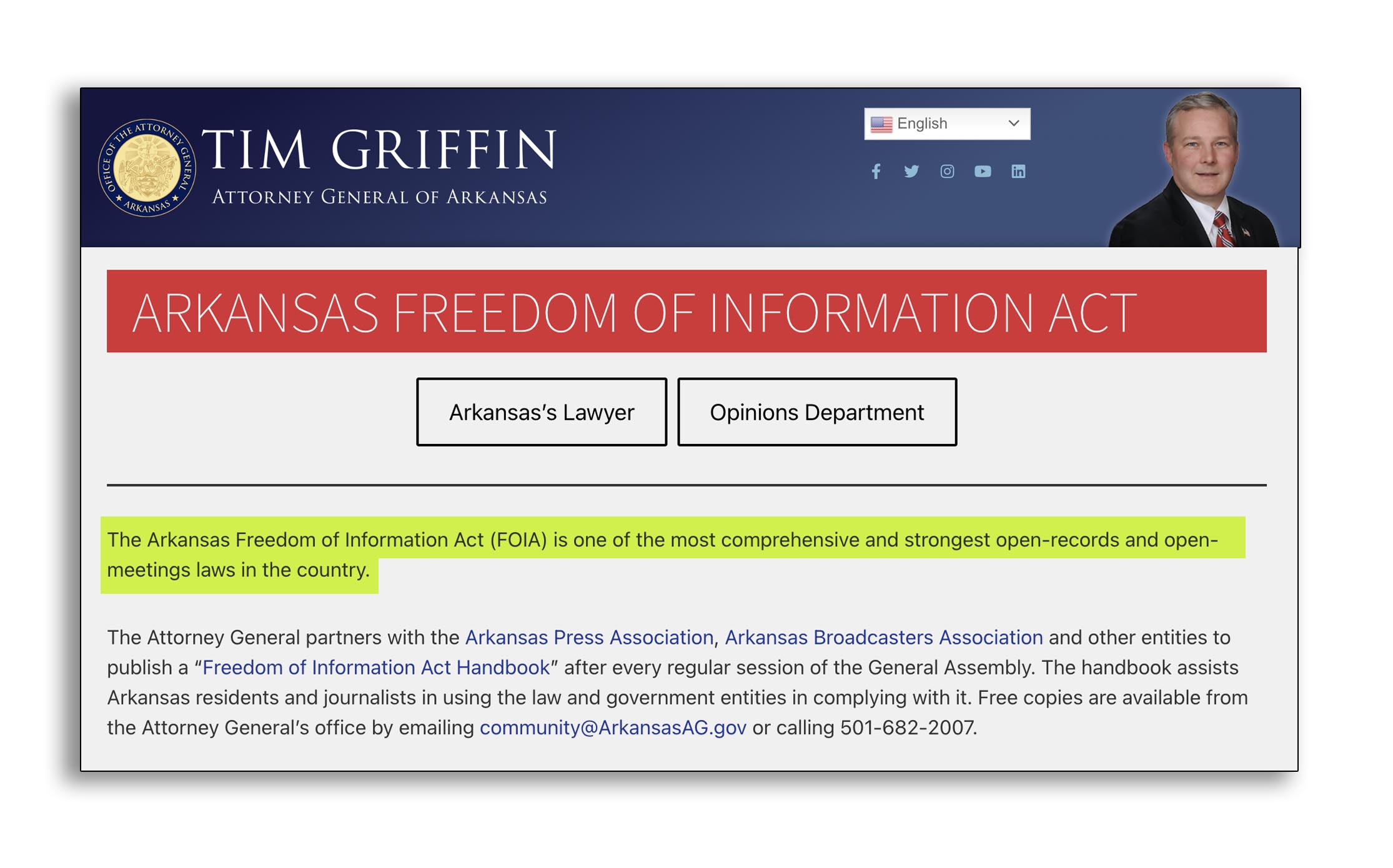 URGENT: Fast and dirty special session will gut Arkansas’s Freedom of Information Act 